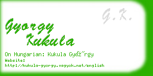 gyorgy kukula business card